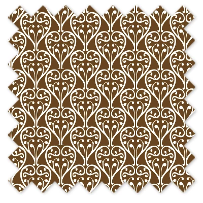 Bacati - Damask Chocolate/White Crib Or Toddler Bed Skirt 3 Bacati - Damask Chocolate/White Crib Or Toddler Bed Skirt