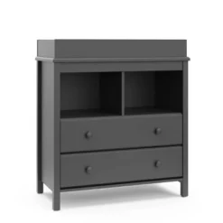 Storkcraft Alpine 2 Drawer Dresser With Removable Changing Table Topper -Graco Sales GUEST 0127125d a363 4b76 9f47 59ab9cf331ac