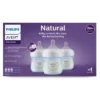 Philips Avent 3pk Natural Baby Bottle With Natural Response Nipple - Blue - 4oz