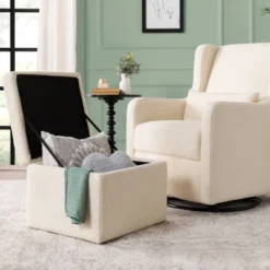 Carter's By DaVinci Adrian Swivel Glider With Storage Ottoman -Graco Sales GUEST 0292aa8a e2c3 4eb8 8c6e 9e5b3e31bf1e