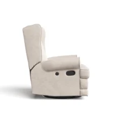 Storkcraft Serenity Wingback Upholstered Reclining Glider With USB Charging Port -Graco Sales GUEST 03276cb2 f88d 4429 a8a0 f86e3069e435