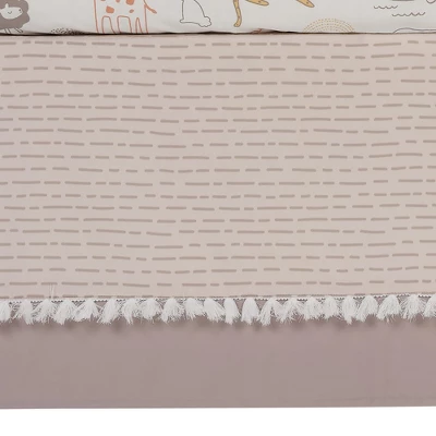 Lambs & Ivy Baby Noah 3-Piece Animals/Ark Baby Crib Bedding Set - Blue/Brown 7 Lambs & Ivy Baby Noah 3-Piece Animals/Ark Baby Crib Bedding Set - Blue/Brown - Image 5