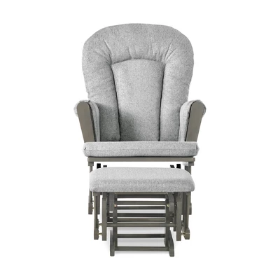 Child Craft Tranquil Glider And Ottoman - Dapper Gray 4 Child Craft Tranquil Glider And Ottoman - Dapper Gray - Image 2
