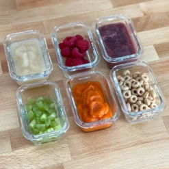 Sage Spoonfuls 6pk Durable Leakproof Glass Baby Food Storage Containers - Clear - 4oz -Graco Sales GUEST 063fb6aa ad19 4268 8ddf f69bc8a11657