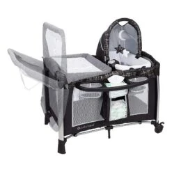 Baby Trend GoLite ELX Unisex Versatile Deluxe Infant Play Portable Nursery Center For Newborns - Black -Graco Sales GUEST 090b34ad 6578 4349 a736 4b6817ccfe77