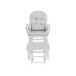 Suite Bebe Mason Glider And Ottoman - White Wood And Gray Fabric -Graco Sales GUEST 0945a191 b328 48bd a2d2 1a5814a067ca