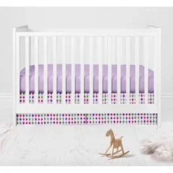 Bacati - Botanical Floral Birds Purple Multicolor 10 Pc Crib Bedding Set With Long Rail Guard Cover -Graco Sales GUEST 0a13e0b5 20d8 4b76 99a0 837fd053c63e