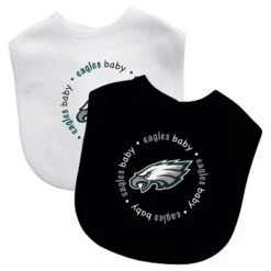 Baby Fanatic Officially Licensed Unisex Baby Bibs 2 Pack - NFL Philadelphia Eagles