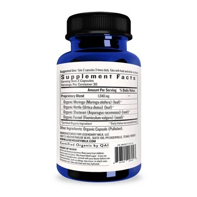 Legendairy Milk Milkapalooza Lactation Vegan Supplement - 60ct 4 Legendairy Milk Milkapalooza Lactation Vegan Supplement - 60ct - Image 2