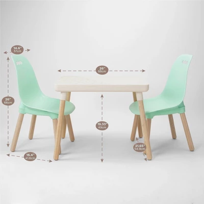 3pc Kid Century Modern Table And Chair Set - B. Spaces 8 3pc Kid Century Modern Table And Chair Set - B. Spaces - Image 6
