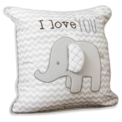 Wendy Bellissimo Elephant 'I Love You' Pillow 3 Wendy Bellissimo Elephant 'I Love You' Pillow