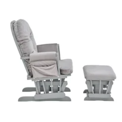 Suite Bebe Mason Glider And Ottoman - Gray Wood And Light Gray Fabric -Graco Sales GUEST 0f5f9768 9f60 4725 a371 a696afee6f42