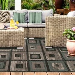 Color Block Tile Geometric Indoor Outdoor Runner Or Area Rug By Blue Nile Mills -Graco Sales GUEST 0fe89834 557a 4622 a1b5 050675b56ffc