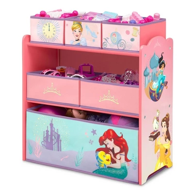 Delta Children Disney Princess 6 Bin Design And Store Toy Organizer - Greenguard Gold Certified 5 Delta Children Disney Princess 6 Bin Design And Store Toy Organizer - Greenguard Gold Certified - Image 3
