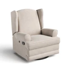 Storkcraft Serenity Wingback Upholstered Reclining Glider With USB Charging Port -Graco Sales GUEST 12806544 e7cc 4963 a606 d8d5cf3ff020