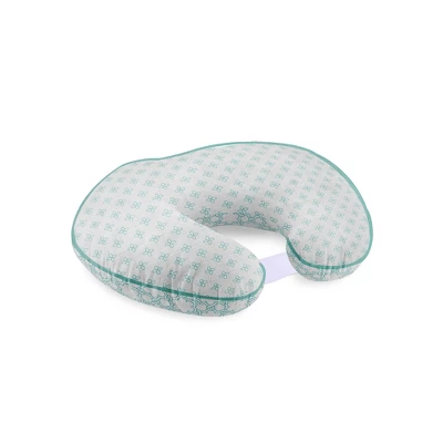 Bacati - 3 Pc Petals/Floral Aqua Muslin Hugster Feeding & Infant Support Nursing Pillow With 2 Removable Zippered Covers 8 Bacati - 3 Pc Petals/Floral Aqua Muslin Hugster Feeding & Infant Support Nursing Pillow With 2 Removable Zippered Covers - Image 6