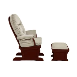 Suite Bebe Madison Glider And Ottoman - Espresso Wood And Beige Fabric -Graco Sales GUEST 13b3afc1 be24 4849 ac33 d5d3c614a230