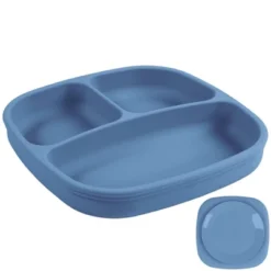 Re-Play Silicone Suction Divided Place With Lid - Denim -Graco Sales GUEST 14675cf9 d09d 46f6 93fc 177902da0e15