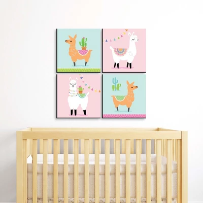 Big Dot Of Happiness Whole Llama Fun - Kids Room, Nursery Decor And Home Decor - 11 X 11 Inches Nursery Wall Art - Set Of 4 Prints For Baby's Room 3 Big Dot Of Happiness Whole Llama Fun - Kids Room, Nursery Decor And Home Decor - 11 X 11 Inches Nursery Wall Art - Set Of 4 Prints For Baby's Room