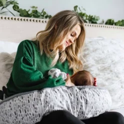 Boppy Luxe Original Support Nursing Pillow - Gray Pennydot -Graco Sales GUEST 15d8dcd5 cc91 4f5b 8571 217052b9b580