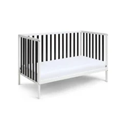 Baby Cache Deux Remi 3-in-1 Convertible Island Crib - White/Black -Graco Sales GUEST 168766ec a80e 47d7 9c6c 4072b468c7e3