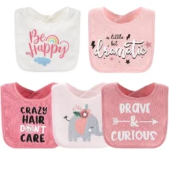 The Peanutshell Wild Child 10-Pack Terry Bibs In Blush, Mauve And Teal -Graco Sales GUEST 16bf6d49 c1c9 4337 a914 6cbf77219178