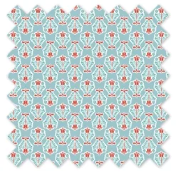 Bacati - Florette Printed Coral Aqua 100 Percent Cotton Universal Baby US Standard Crib Or Toddler Bed Fitted Sheet -Graco Sales GUEST 17cffc71 754c 45de b8ea 94b040f9aec6