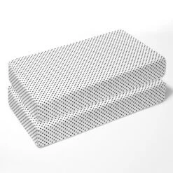 Bacati - Dots Stripes Black/White 10 Pc Crib Bedding Set With 2 Crib Fitted Sheets -Graco Sales GUEST 181de2b2 2a5f 4f7b 92fa 684303542a03