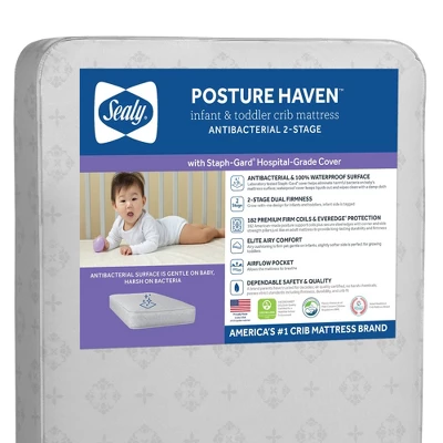 Sealy Posture Haven 2-Stage Crib And Toddler Mattress 3 Sealy Posture Haven 2-Stage Crib And Toddler Mattress