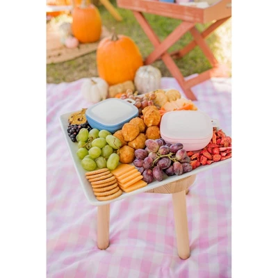 Re-Play Silicone Suction Bowl With Lid - Denim 4 Re-Play Silicone Suction Bowl With Lid - Denim - Image 2