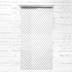 Bacati - Hearts Gray Muslin 3 Pc Toddler Bed Sheet Set 100 Percent Cotton