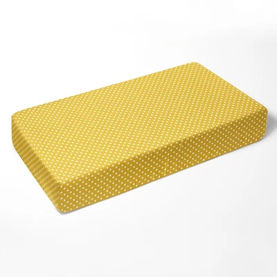 Bacati - Mustard Yellow Pin Dots 100 Percent Cotton Universal Baby US Standard Crib Or Toddler Bed Fitted Sheet 3 Bacati - Mustard Yellow Pin Dots 100 Percent Cotton Universal Baby US Standard Crib Or Toddler Bed Fitted Sheet