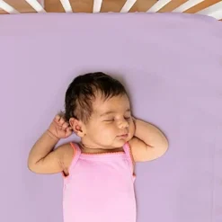 The Peanutshell Purple Floral 4-Pack Crib Fitted Sheet Set In Purple/Pink/White -Graco Sales GUEST 1e1bf247 04c7 468a b7a7 e56aea765955