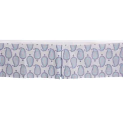 Bacati - Isabella Paisley Aqua/Lilac/Purple Paisley Crib/Toddler Bed Skirt -Graco Sales GUEST 1e3043ac 8c69 40ce bc55 0544676ccd06