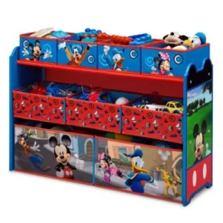Delta Children Disney Mickey Mouse Deluxe 9 Bin Design And Store Toy Organizer -Graco Sales GUEST 20e4568f b901 46c5 868d 6eb090d9efb5