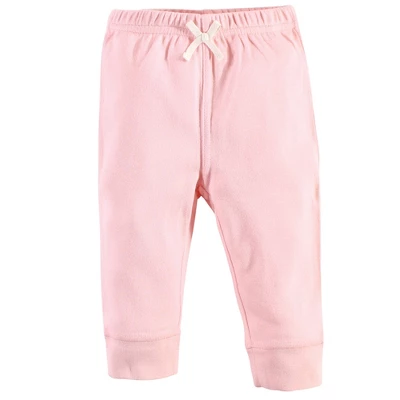 Touched By Nature Baby And Toddler Girl Organic Cotton Pants 4pk, Pink Burgundy 6 Touched By Nature Baby And Toddler Girl Organic Cotton Pants 4pk, Pink Burgundy - Image 4