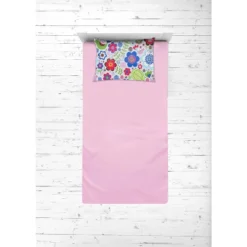 Bacati - Botanical Pink Multicolor 3 Pc Toddler Sheet Set