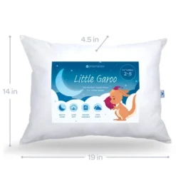 Little Garoo By PharMeDoc Toddler Pillows For Sleeping - 14 X 19 Inch Ultra Soft And Comfortable Kids Pillow