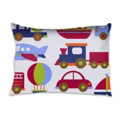 Bacati - Transportation Blue Red Green Navy Orange 3 Pc Toddler Sheet Set -Graco Sales GUEST 2440e0e8 4bf7 4f23 b2e7 b30f697412d8