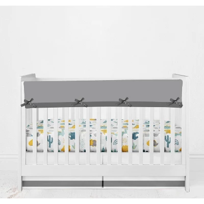Bacati - Little Dino Boys Teal/Yellow Muslin 6 Pc Crib Bedding Set With Crib Musical Mobile 8 Bacati - Little Dino Boys Teal/Yellow Muslin 6 Pc Crib Bedding Set With Crib Musical Mobile - Image 6