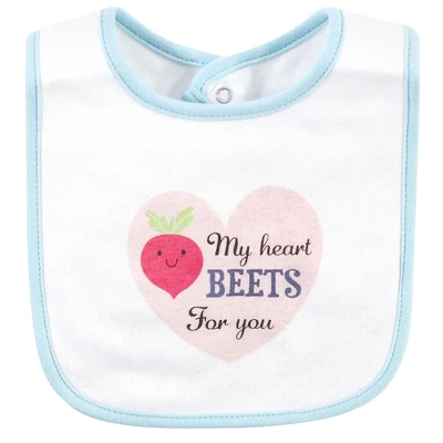 Hudson Baby Infant Girl Cotton Bibs, Food Puns Girl, One Size 6 Hudson Baby Infant Girl Cotton Bibs, Food Puns Girl, One Size - Image 4