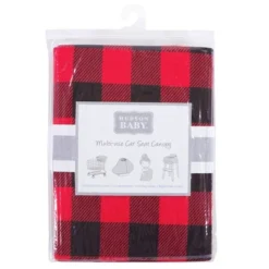 Hudson Baby Infant Boy Multi-use Car Seat Canopy, Buffalo Plaid, One Size