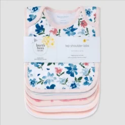 Burt's Bees Baby Burt's Bees Baby® Set Of 5 Botanical Garden Dawn Bibs - Light Pink