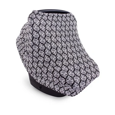 Yoga Sprout Baby Girl Multi-use Car Seat Canopy, Damask, One Size 3 Yoga Sprout Baby Girl Multi-use Car Seat Canopy, Damask, One Size