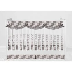 Bacati - Love Aztec Design/Print Gray/Silver 6 Pc Crib Bedding Set With Long Rail Guard Cover 20 Bacati - Love Aztec Design/Print Gray/Silver 6 Pc Crib Bedding Set With Long Rail Guard Cover -Graco Sales GUEST 289110bb 8771 4ea7 9586 74d12952a21b