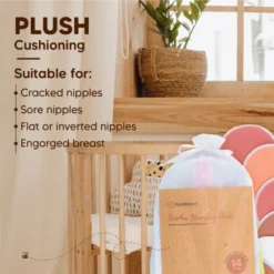 KeaBabies 14pk Soothe Reusable Nursing Pads For Breastfeeding, 4-Layers Organic Breast Pads, Washable Nipple Pads 18 KeaBabies 14pk Soothe Reusable Nursing Pads For Breastfeeding, 4-Layers Organic Breast Pads, Washable Nipple Pads -Graco Sales GUEST 28b088ac 9713 42fb 8bbe 9cae747422aa