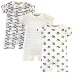Touched By Nature Baby Boy Organic Cotton Rompers 3pk, Hedgehog -Graco Sales GUEST 28e01cfc 3840 49b4 8ad9 125f2ee42069