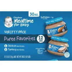 Gerber Meats Variety Pack Baby Meals - 30oz/12pk -Graco Sales GUEST 294a99c2 1a96 4b1c b219 07c134625eb9