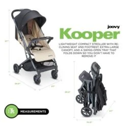 Joovy Kooper Lightweight Compact Single Stroller With Tray, Sand 7 Joovy Kooper Lightweight Compact Single Stroller With Tray, Sand -Graco Sales GUEST 2a300748 dc3f 45a8 991c 30a3aaccbcc6