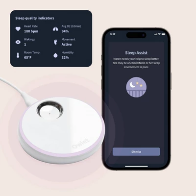 Owlet Dream Duo 2 Smart Baby Monitor - 1080p HD Video Baby Monitor With Dream Sock 5 Owlet Dream Duo 2 Smart Baby Monitor - 1080p HD Video Baby Monitor With Dream Sock - Image 3